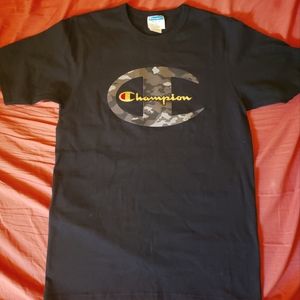 Black/Camo Champion T-shirt (M)